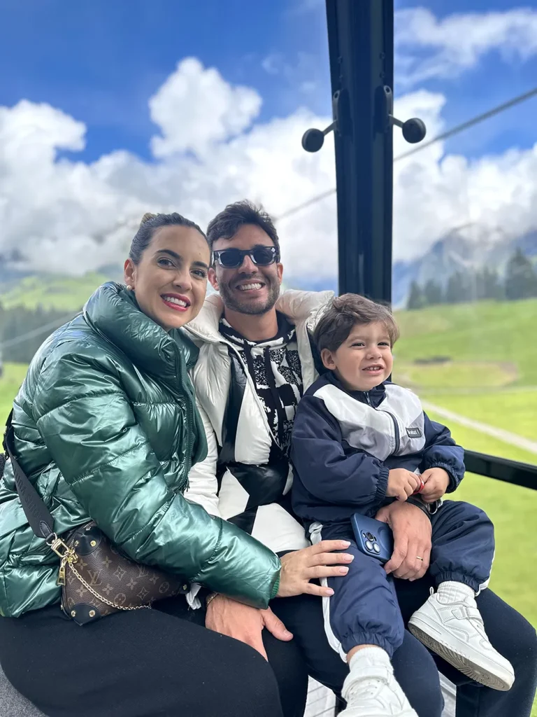 Marjorie Rodrigues, Ricardo Novack e o pequeno Lorenzo