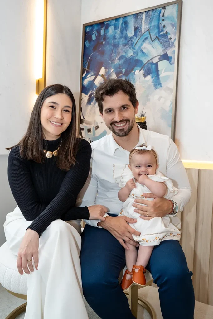 Vanessa Novack, Danilo Ventura e a filha Olívia